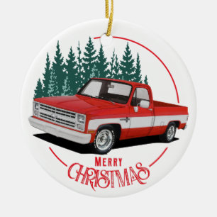 Square Body Holidays Ceramic Ornament