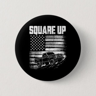 Square Body Truck Grille With Aamerican Flag Car 6 Cm Round Badge