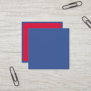 Square Bold Blue & Crimson Card – Customisable