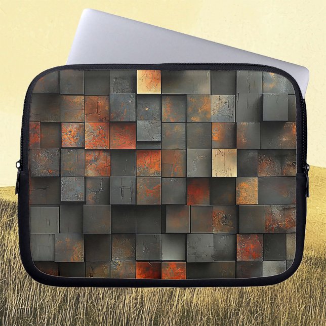 Square Boxes Abstract  Laptop Sleeve (Creator Uploaded)
