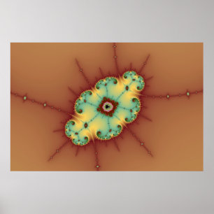 Square Brain - Fractal Poster