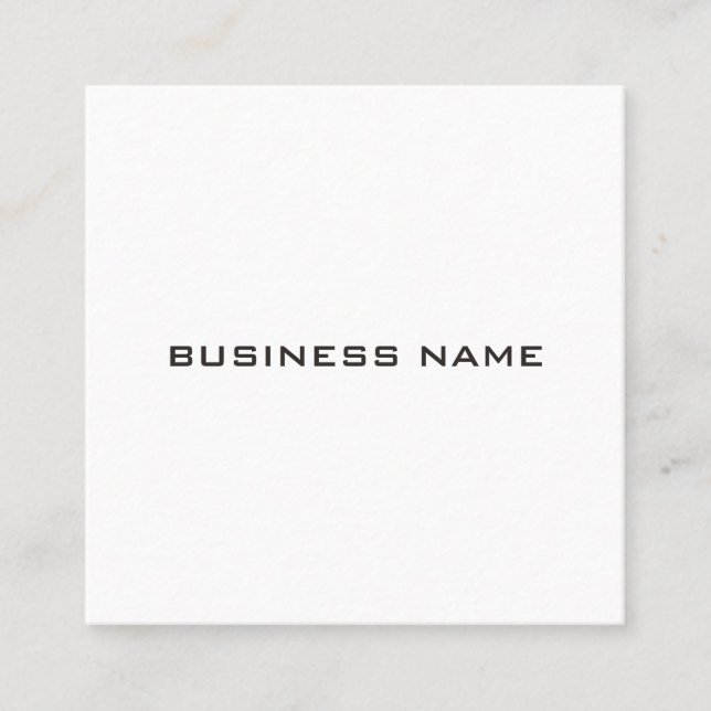 Square BusinessCards Modern Elegant Professional Square Business Card (Front)