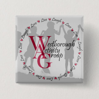 Square button - round logo