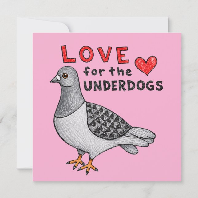 Square Card "Love For The Underdogs" (Front)