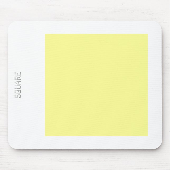 Square - Chalk Yellow and White Mouse Pad (Front)