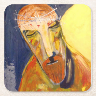 square coaster, Jesus Paper Coaster