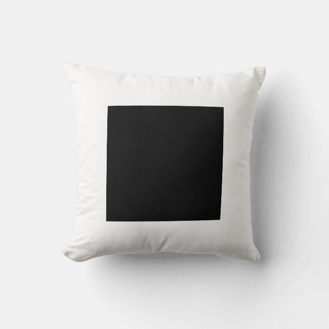 Square Colours - Black and White Cushion (Front)