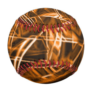 Square corners and 'neon' orange spots baseball