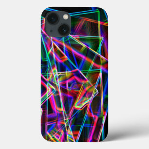 Square corners in line and neon coloured iPhone 13 case
