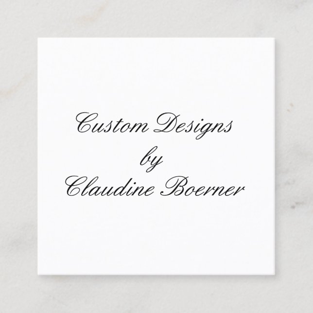 Square Crafter, Jewellery, Product, Busines Cards (Front)