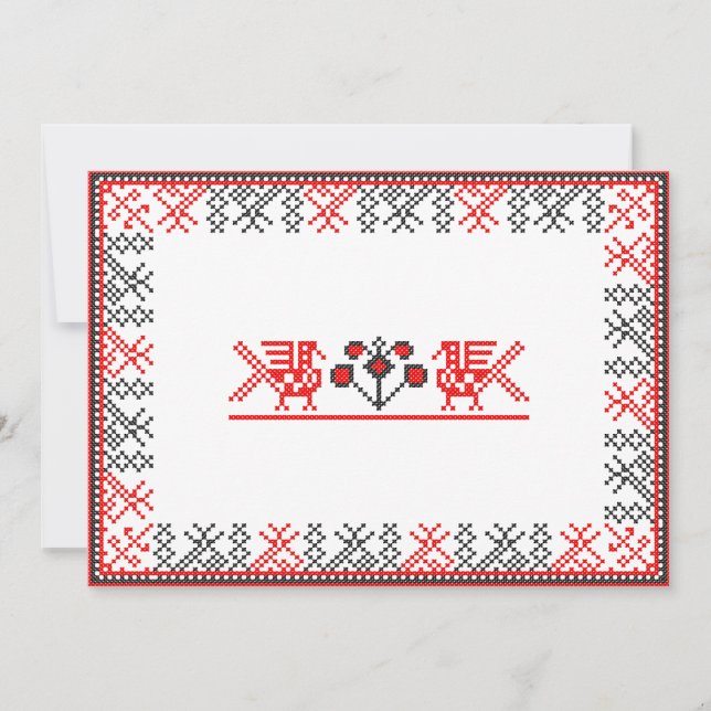 Square cross-stitch pattern (Front)