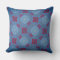Square cushion Jimette gray red blue Design