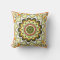 Square cushion of your orange, yellow, red Mandala