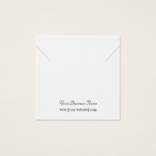 Square Custom Necklace Display Card