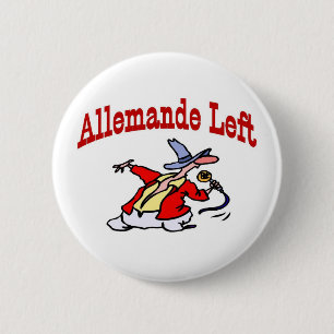 Square Dance, Allemande Left 6 Cm Round Badge