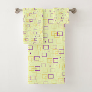 Square Dance Bath Towel Set