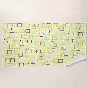 Square Dance Beach Towel