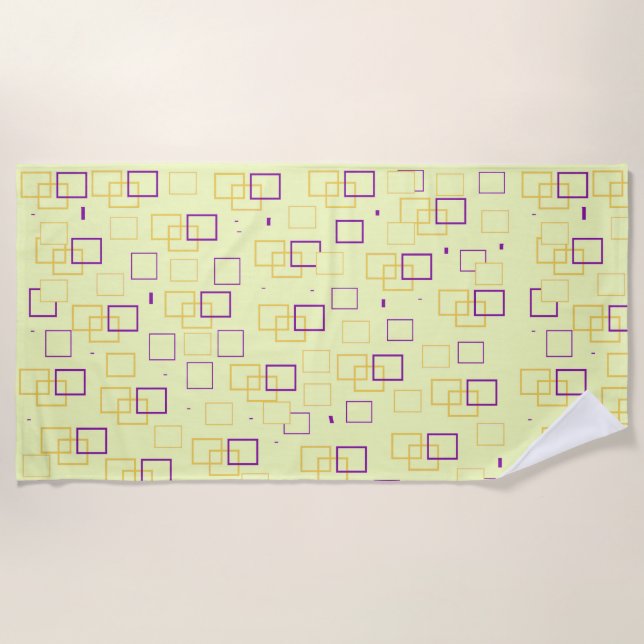 Square Dance  Beach Towel (Front)