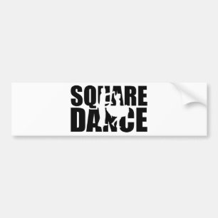Square dance bumper sticker