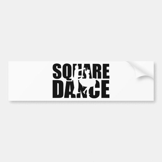 Square dance bumper sticker (Front)