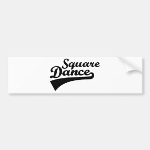 Square dance bumper sticker