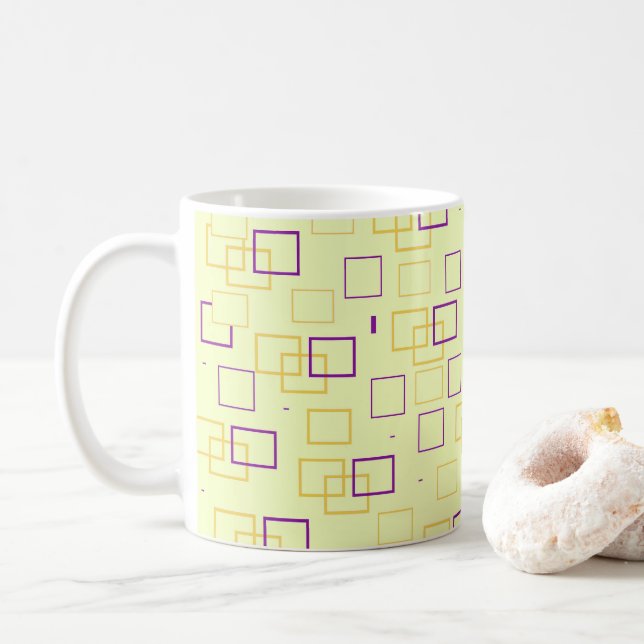 Square Dance Coffee Mug (With Donut)