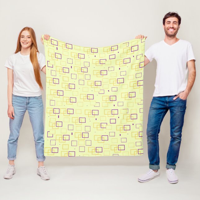 Square Dance Fleece Blanket (In Situ)