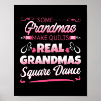 Square Dance Four Couples Folk Dancer Grandma Gran