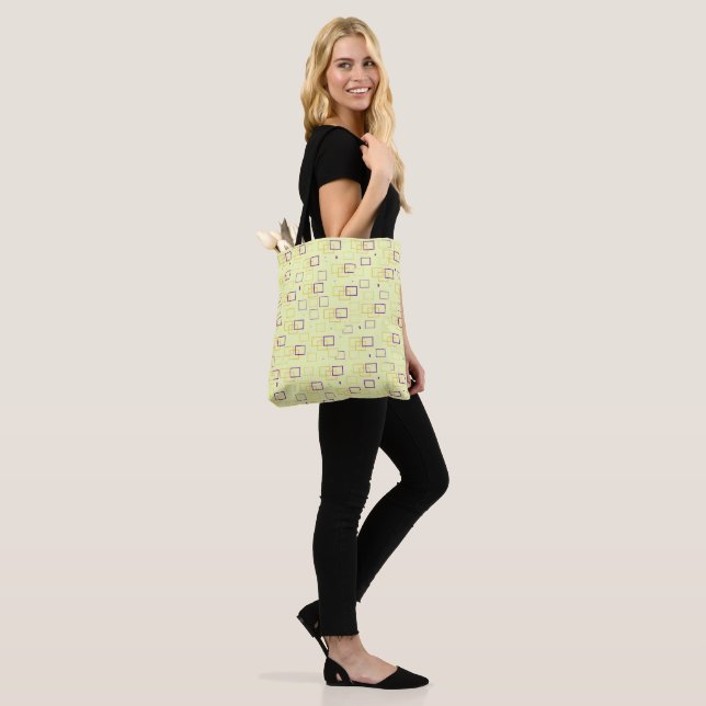 Square Dance Tote Bag (On Model)