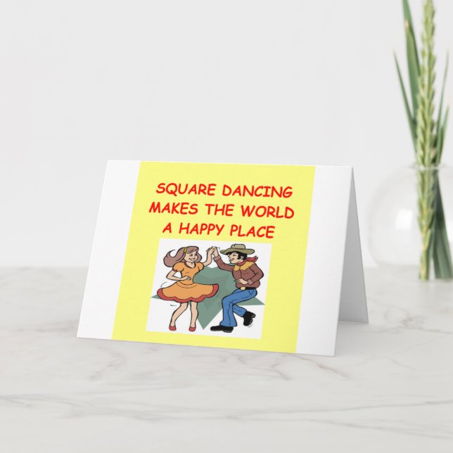 square dancing card (Front)