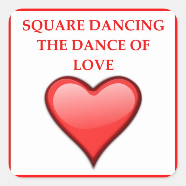 square dancing sticker (Front)