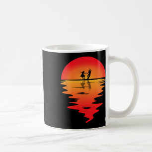 Square Dancing Sunset Square Dancer Vintage Square Coffee Mug