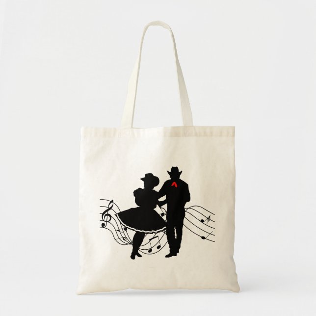 Square Dancing Tote Bag (Front)