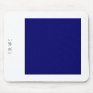 Square - Deep Navy and White Mouse Pad
