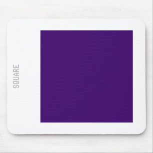 Square - Deep Purple and White Mouse Pad