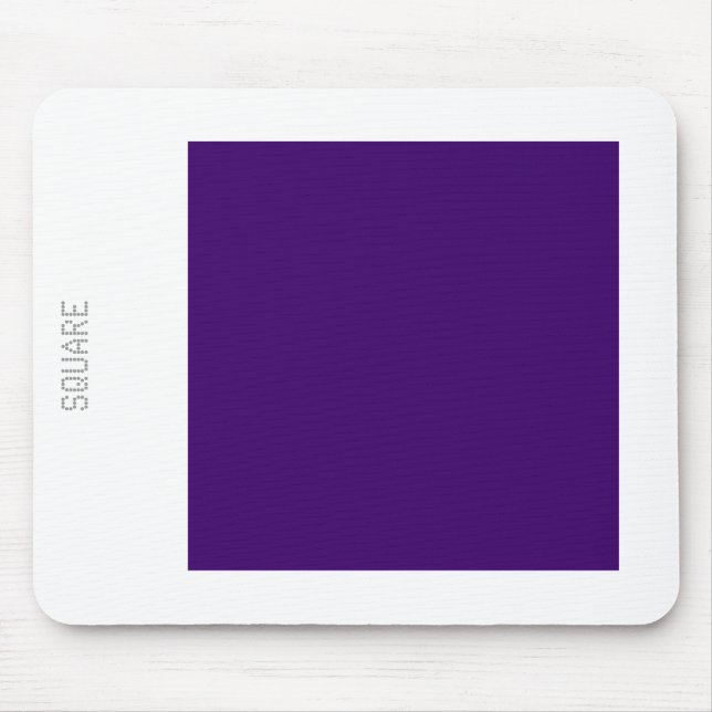 Square - Deep Purple and White Mouse Pad (Front)