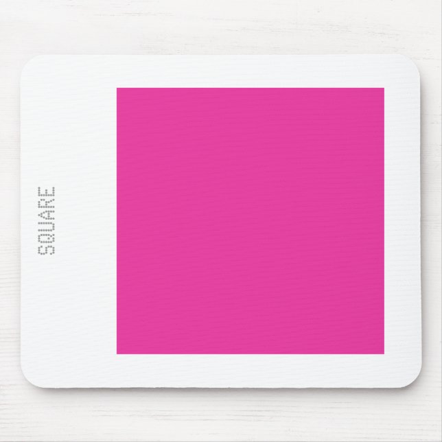 Square - Deep Rose and White Mouse Pad (Front)