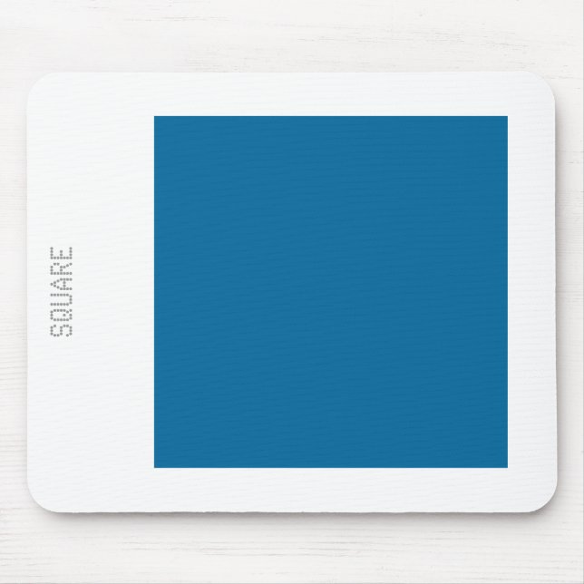 Square - Desert Blue and White Mouse Pad (Front)