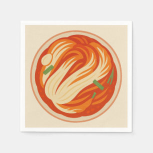 Square Design for Kimchi style 2026 Napkin