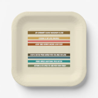 Square Dessert Plate Miami Sherbet Collection
