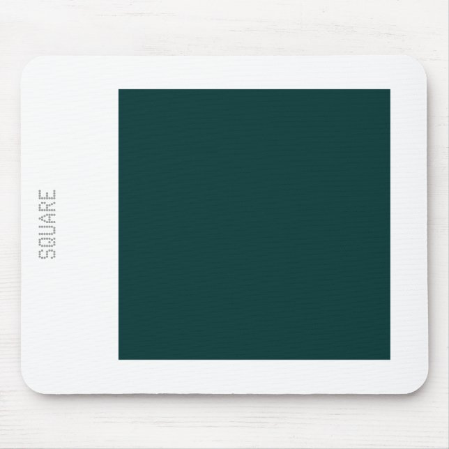 Square - Dk Green and White Mouse Pad (Front)