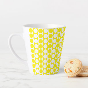 Square Dot Custom Pattern Latte Mug