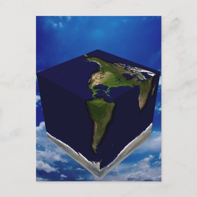 Square Earth Postcard (Front)