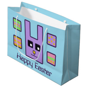 Square Easter Bunny Gift Bag (Large)