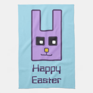 Square Easter Bunny Kitchen Towel