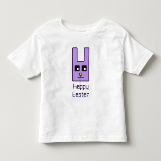 Square Easter Bunny Toddler T-Shirt (Front)