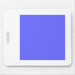 Square - Electric Blue and White Mouse Pad