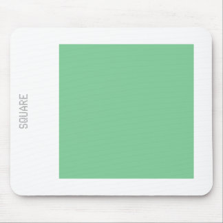 Square - Faded Green and White Mouse Pad