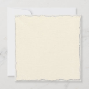 Square Faux Deckle Wedding Invitation Template