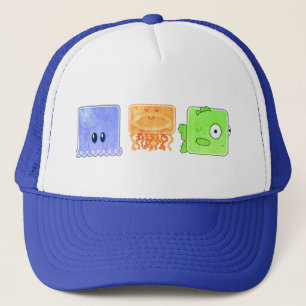 square fish trucker hat